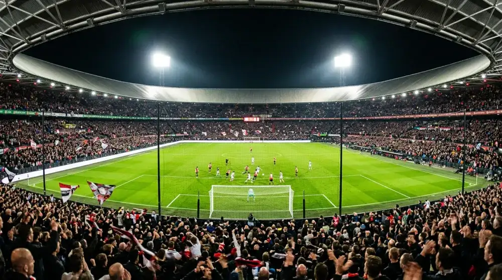 Football stadium panoramic view
